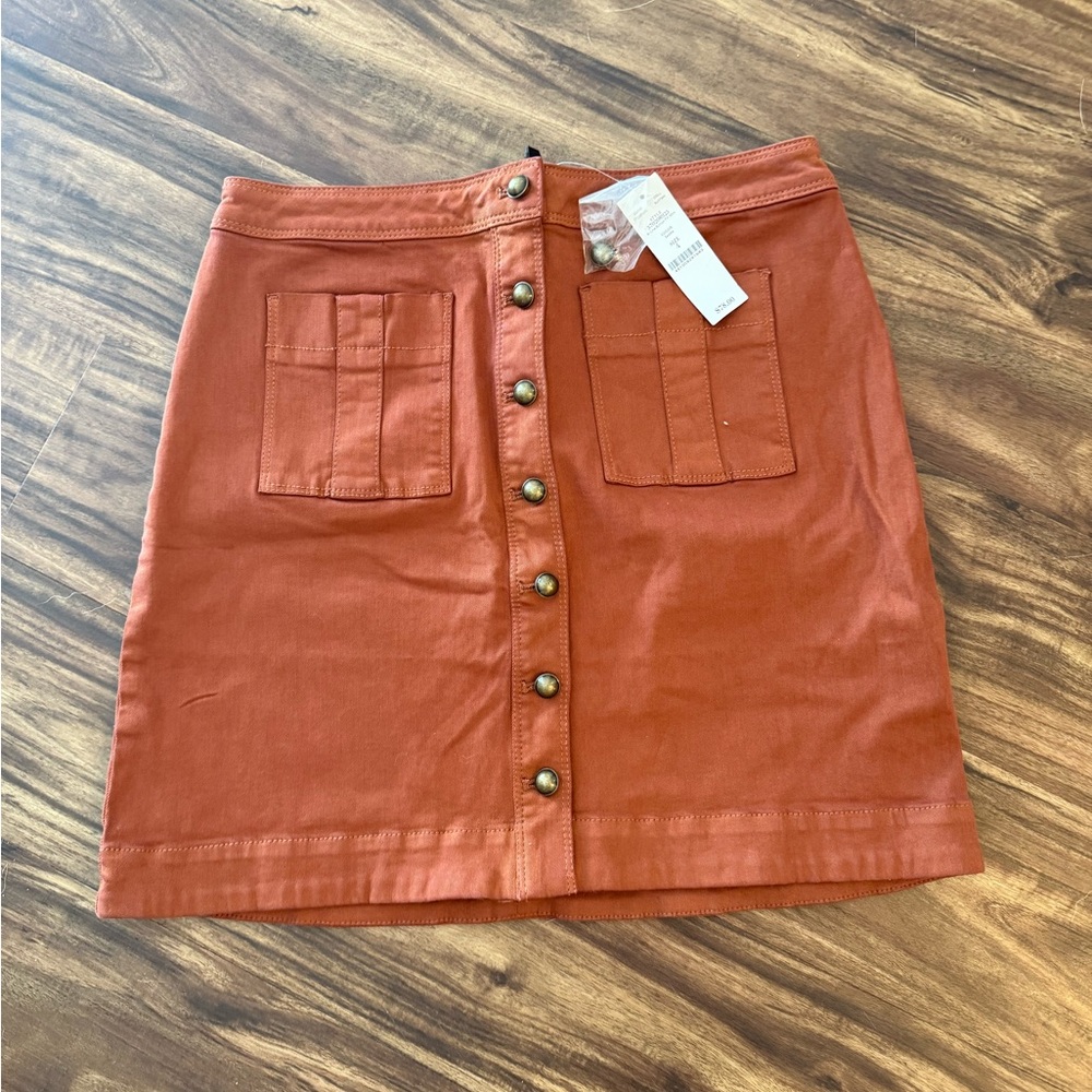White House Black Market Brown Mini Pencil Skirt